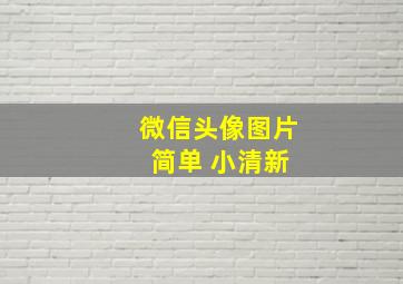 微信头像图片 简单 小清新